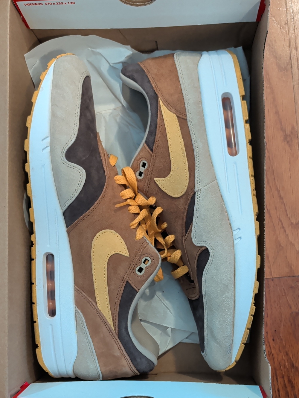 Nike Air Max 1 Premium (Ugly Duckling - Pecan) Size 15 Men's
